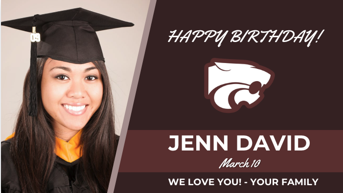 Custom birthday and congratulations ad example